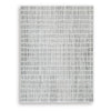 Turo Striped Medium Area Rug | 16mm Pile | Ivory & Black Polyester 5x7