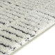 Turo Striped Medium Area Rug | 16mm Pile | Ivory & Black Polyester 5x7