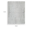 Turo Striped Medium Area Rug | 16mm Pile | Ivory & Black Polyester 5x7
