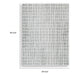 Turo Striped Medium Area Rug | 16mm Pile | Ivory & Black Polyester 5x7