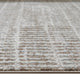 Feri Striped Medium Area Rug | Gray & Ivory Polypropylene Polyester 5x7