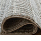 Feri Striped Medium Area Rug | Gray & Ivory Polypropylene Polyester 5x7