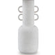 Peri Table Lamp | Sculptural Design | Drum Shade | Distressed White 31"
