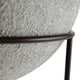 Esta Pottery Style Vase w Stand | Distressed Cream | Espresso Brown 29"