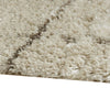 Wreno 5x7 Medium Area Rug | Plaid Pattern | 50mm Pile | Cream & Brown PET