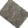 Wreno 5x7 Medium Area Rug | Diamond Pattern | 50mm Pile | Cream & Gray PET