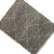 Wreno 5x7 Medium Area Rug | Diamond Pattern | 50mm Pile | Cream & Gray PET