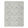 Unos 5x7 Geometric Medium Area Rug | Ivory Gray Polypropylene Polyester