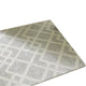 Unos 5x7 Geometric Medium Area Rug | Ivory Gray Polypropylene Polyester