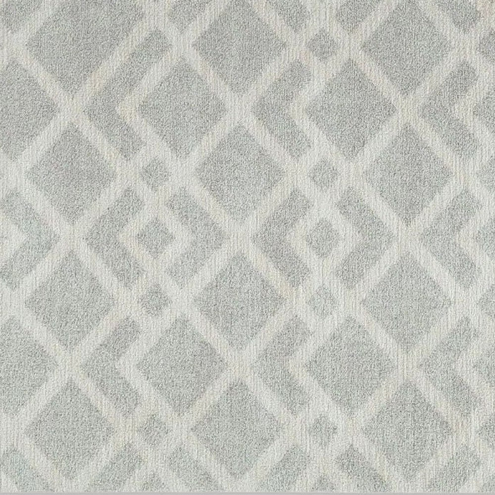 Unos 5x7 Geometric Medium Area Rug | Ivory Gray Polypropylene Polyester