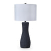 Aaya Table Lamp | Bottle Shape | Hardback Shade | White and Black 33"