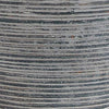 Lava Table Lamp | Vase Shape | Drum Shade | Blue and White Terracotta 29"
