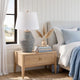 Lava Table Lamp | Vase Shape | Drum Shade | Blue and White Terracotta 29"
