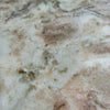 Nori Accent Table | Round Marble Top | Conical Wood Base | Brown 21"