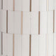 Fara Table Lamp | Cylindrical Base | Mosaic Pattern | White | Brass 29"