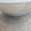 Boca Table Lamp | Triple Gourd Base | Distressed White Polyresin 30"