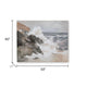 Thuna Wall Art | Hand Painted Stormy Seascape | Wrapped Canvas | Tan 40x50