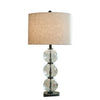 Airo Table Lamp Set of 2 | Stacked Glass Spheres | Brown Shade | Black Metal