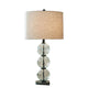 Airo Table Lamp Set of 2 | Stacked Glass Spheres | Brown Shade | Black Metal