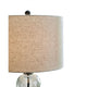 Airo Table Lamp Set of 2 | Stacked Glass Spheres | Brown Shade | Black Metal