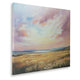 Roly Wall Art | Hand Painted Floral Landscape |  Pink and Blue Canvas 40x50
