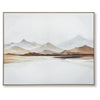 Rala Wall Art | Hand Painted Mountain Landscape | White and Gray 40x50