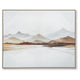 Rala Wall Art | Hand Painted Mountain Landscape | White and Gray 40x50