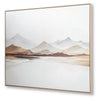 Rala Wall Art | Hand Painted Mountain Landscape | White and Gray 40x50