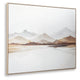Rala Wall Art | Hand Painted Mountain Landscape | White and Gray 40x50