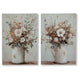 Faiz Wall Art Set of 2 | Pitcher w Flowers | Embellished Gold Foil | Gray 24x35