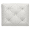 Koze Vanity Stool | Foam Seat | Tufted Polyester | Matte White 19"