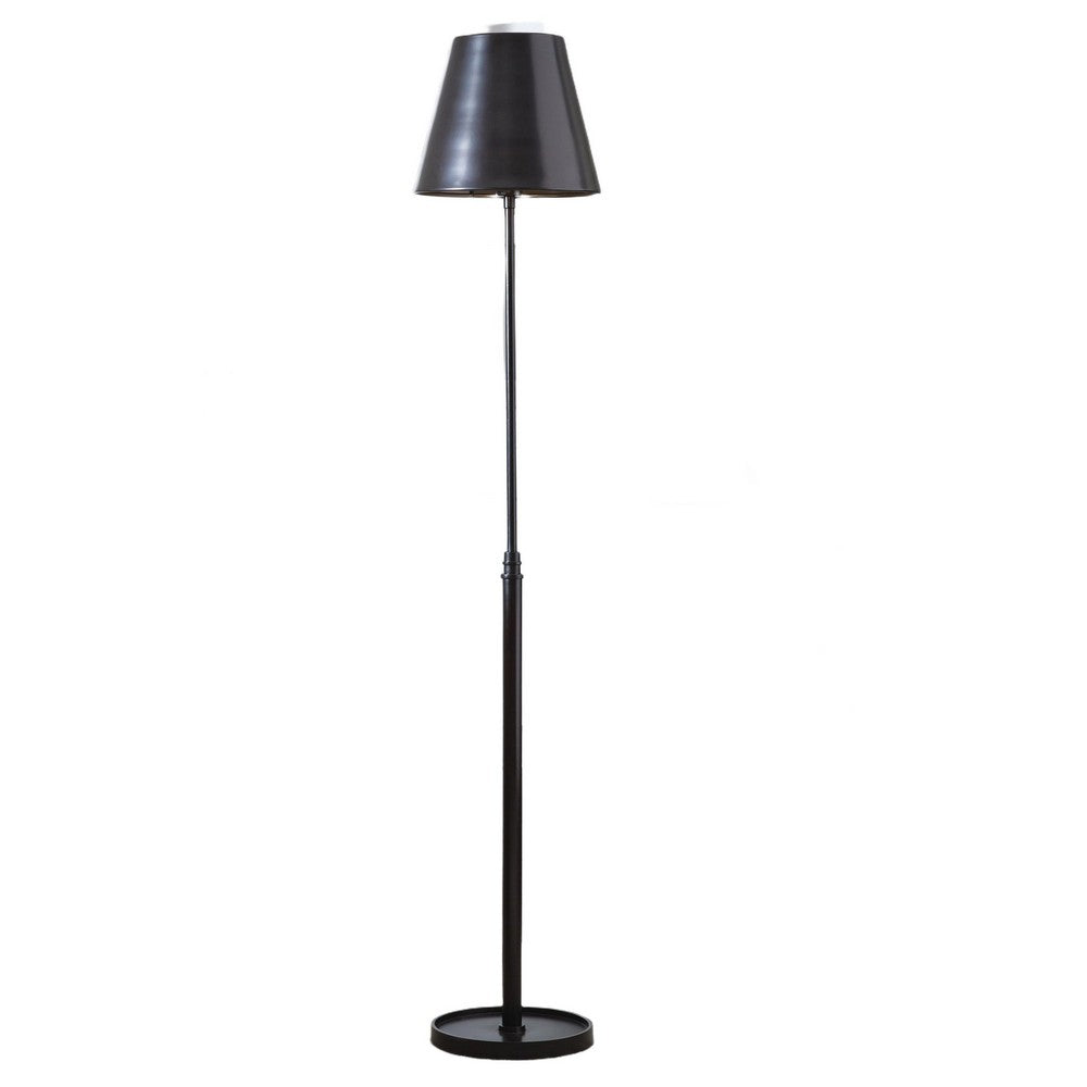 Wima Floor Lamp | Empire Shade | Oil-Rubbed Bronze | Modern Metal 63"