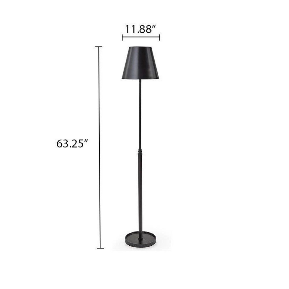 Wima Floor Lamp | Empire Shade | Oil-Rubbed Bronze | Modern Metal 63"
