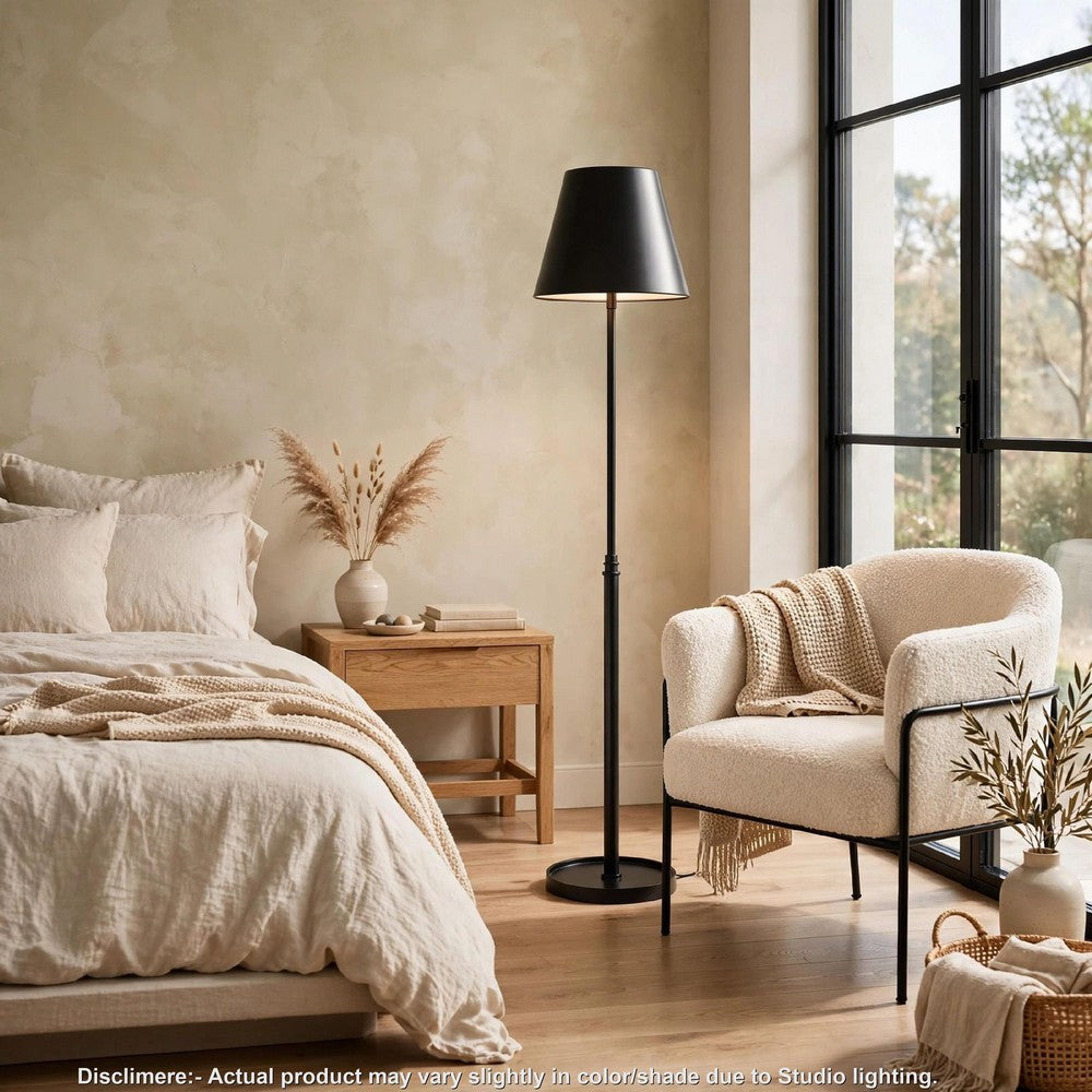 Wima Floor Lamp | Empire Shade | Oil-Rubbed Bronze | Modern Metal 63"