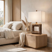 Antique Brass, White