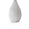 Yati Teardrop Table Lamp | Empire Shade | Speckled White Metal 33"