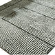 Mera Geometric Medium Area Rug | Black and Ivory Polypropylene Frieze 5x7