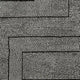 Mera Geometric Medium Area Rug | Black and Ivory Polypropylene Frieze 5x7
