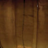 Besa Table Lamp | Amber Brown Glow Glass | Beige Drum Shade | 28"
