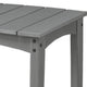 Covi Outdoor Side End Table | Slatted Square Top | Gray HDPE | 23"
