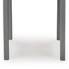 Covi Outdoor Side End Table | Slatted Square Top | Gray HDPE | 23"