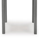 Covi Outdoor Side End Table | Slatted Square Top | Gray HDPE | 23"