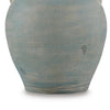 Fesa Table Lamp | Antiqued Green Terracotta | White Drum Shade | 29"