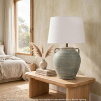Antique Green, White