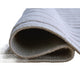 Worly 5x7 Medium Area Rug | Polyester Faux Fur | Subtle Stripe Gray