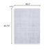 Worly 5x7 Medium Area Rug | Polyester Faux Fur | Subtle Stripe Gray