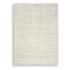 Malvin Medium Area Rug | Abstract Sandstone Cream | Polyester Faux Fur | 5x7