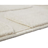 Malvin Medium Area Rug | Abstract Sandstone Cream | Polyester Faux Fur | 5x7