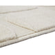 Malvin Medium Area Rug | Abstract Sandstone Cream | Polyester Faux Fur | 5x7