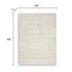 Malvin Medium Area Rug | Abstract Sandstone Cream | Polyester Faux Fur | 5x7